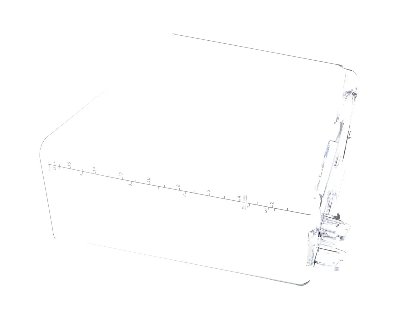 CRATHCO CS-3L-16 Clear Bowl, 18 Liter Capacity, Tall